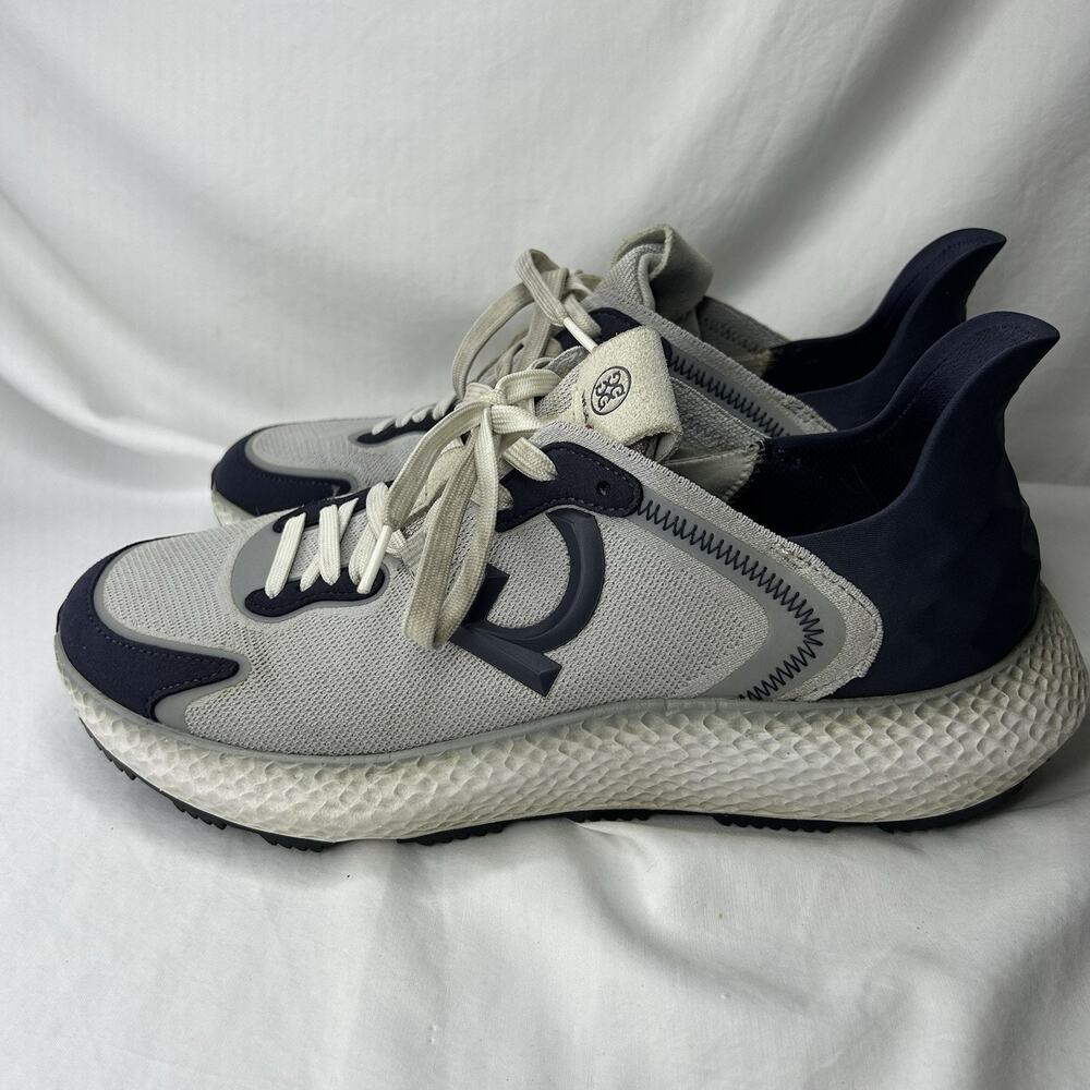 GFORE Men's Size 11.5 MG4X2 Cross Trainer Golf Shoes Gray Navy Knit